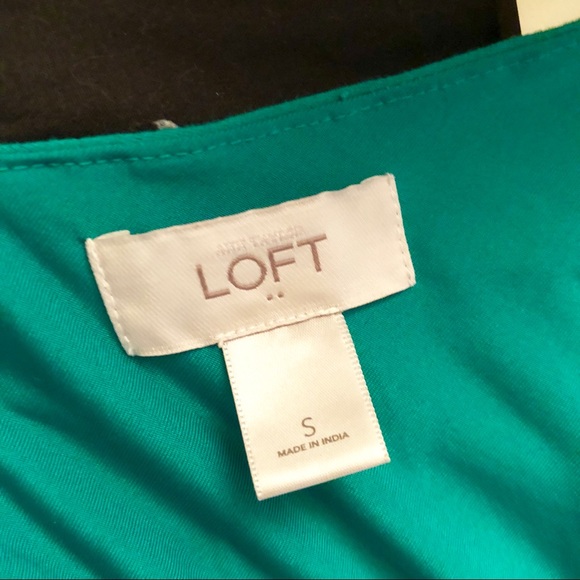 *Donated*LAST CHANCE LOFT Green Dress Small - Picture 5 of 6